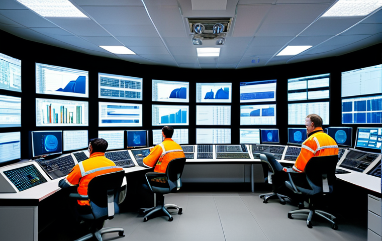 **
A team of electrical engineers in a control room, monitoring a power grid system. The room is filled with computer screens displaying data and simulations of power flow. Everyone is fully clothed in appropriate work attire. Professional setting, safe for work, appropriate content, perfect anatomy, natural proportions, high quality.
**