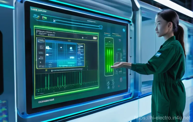 제어 시스템의 오류 분석 - **Prompt:** Inside a high-tech control room with dim ambient lighting and glowing screens, two diver...