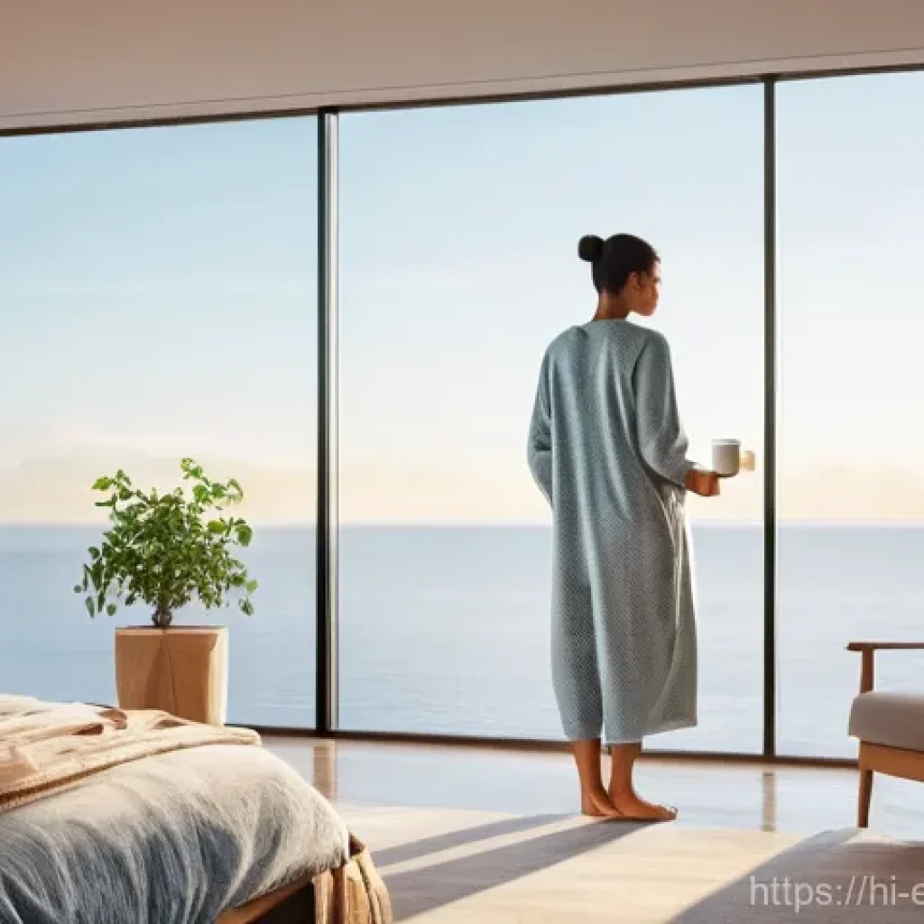 자동 제어 시스템 개론 - **Prompt: Harmonious Automated Morning**
An inviting, brightly lit modern home interior bathed i...