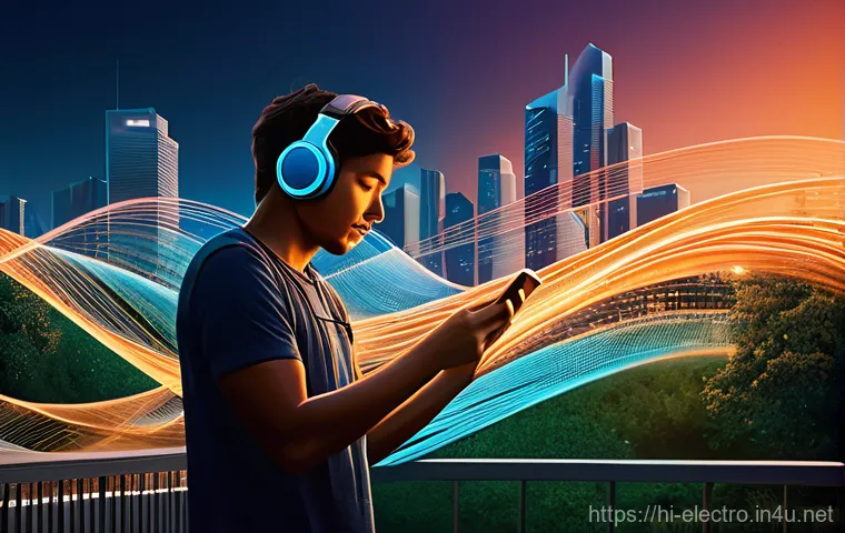 신호 및 시스템 - **Prompt 1: The Invisible Symphony of Signals**
A vibrant, dynamic image portraying a bustling u...