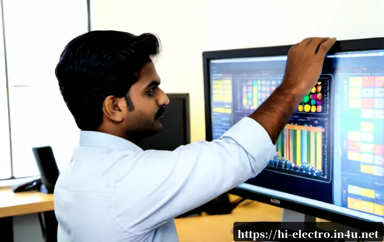 디지털 시스템 설계 및 최적화 - Photorealistic Indian systems engineer optimizing a digital control system at a clean modern worksta...